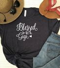 Blessed to be a Gigi Tshirt - Super miękkie koszulki Świetne prezenty świąteczne dla babci