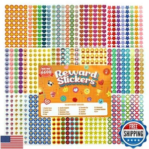 Teacher Essentials, Teacher Supplies,Reward Stickers,6600Pcs Teacher Stickers - Picture 1 of 5