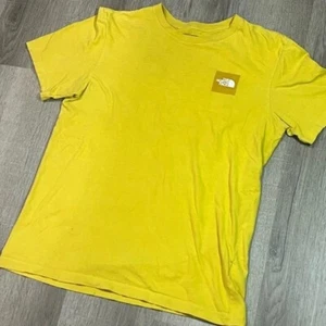 Vintage VTG The North Face Size Small Big Logo Green Red Short Sleeve Shirt - Picture 1 of 5