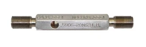 .5906-20 NS-3 ~ Thread Ring Set Plug Gage ~ Go Not/Go ~ close to 19/32 LEFT HAND - Picture 1 of 1