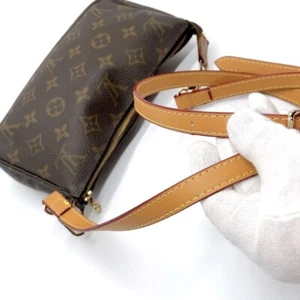 Louis Vuitton Accessory Monogram Handbag Shoulder Bag Brown Women Auth - Picture 1 of 10