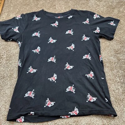 Camiseta Nike Air Jordan Estampada Completa Negra Juvenil Talla XL Jumpman Logo Estándar Foto 1 de 4