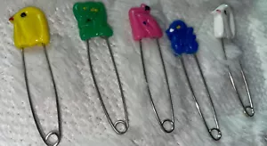 animal safety pins - classic (5 pieces) Large - Picture 1 of 1