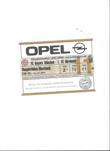 Sammler Ticket : FC BAYERN MÜNCHEN - 1.FC NÜRNBERG, Saison 2001 / 2002 - Bild 1 von 1