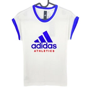 Adidas White Sport Crew Neck T Shirt Size 11 - 12 Years - Picture 1 of 9