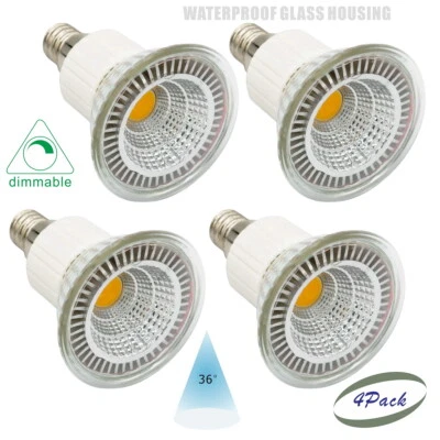 4 Pcs LED Spot Light Bulb JDR E26 Lamp base 110V-130V 5W MR16 Narrow Beam Glass - Image 1 of 4