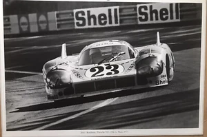Porsche 917, 24hr Le Man’s 1971 (Pink Pig) Jost/Kauhsen-Great Vintage Car Poster - Picture 1 of 1