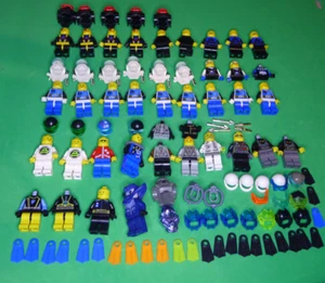 Lego minifigure bundle Aquazone Aquanaut Deep Sea Diver Space Ice Planet Shark - Picture 1 of 24