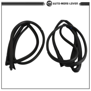 Replacement Front Door Weatherstrip Seal For 07-18 Jeep Wrangler LH+RH Kit Pair - Picture 1 of 24