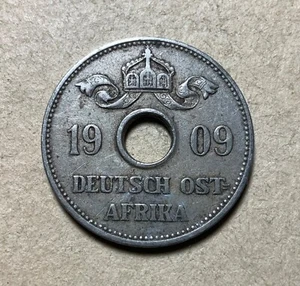 1909 J German East Africa 10 Heller - Wilhelm II - Picture 1 of 2