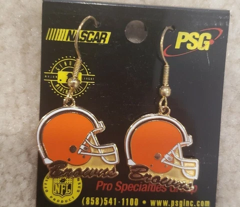 Cleveland Browns Earring Set Brand New Packaged FAST FREE SHIPPING Cover