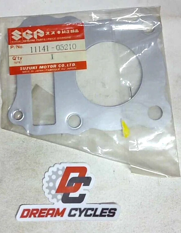 NOS GENUÍNO SUZUKI DR100 SP100 JUNTA DE CABEÇA DE CILINDRO 11141-05210 FRETE RÁPIDO - Imagem 1 de 1