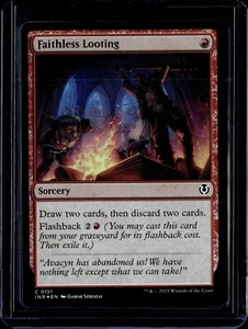 Faithless Looting - 151 - Foil - INR - NM - MTG Magic the Gathering - Picture 1 of 1