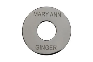 Custom Laser Etched Metal Toggle Switch Plate Ring for Gibson Les Paul Guitars - Picture 1 of 7