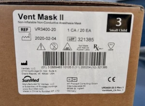 Máscara de ventilación SunMed 2 máscara de anestesia no conductora no inflable talla 3 sm niño - Imagen 1 de 2
