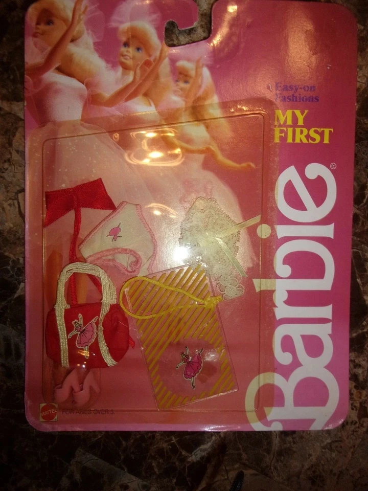 1987 My First Barbie Accesorios - Zapatos Rosa, Bolso Ballet Rojo #4570 Foto 1 de 1