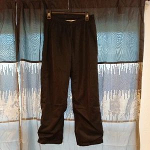 Youth Girls Varsity Black Cheer Before Game Windbreaker Pants Warm Inside Medium - Picture 1 of 6