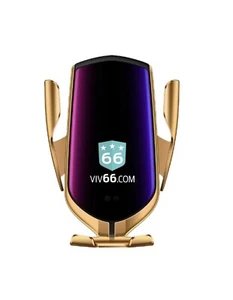 Support Téléphone Voiture Serrage Automatique Sans Fil Capteur Intelligent et Chargeur Rapide 10W - Photo 1 sur 2