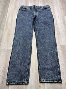 Vintage Lee Dad Jeans Denim Blue Straight Leg Union Made in USA Mens Size 36x30 - Picture 1 of 17