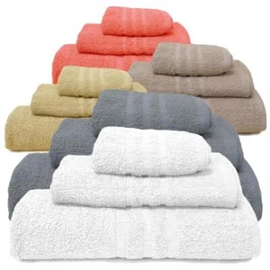 Asciugamani spugna 450 gr/mq Set completo tris asciugamano bagno cotone 100% - Foto 1 di 17