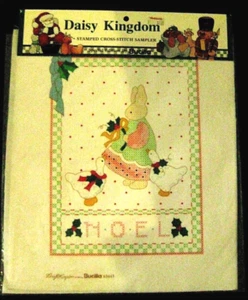 Bucilla Daisy Kingdom #63445 Cross Stitch Sampler Noel Bunny NEW - Picture 1 of 6