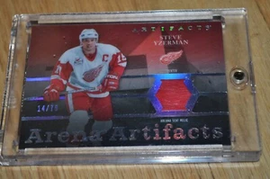 2021-22 UD ARTIFACTS STEVE YZERMAN Arena Artifacts STADIUM RELIC #14/79 - Picture 1 of 2