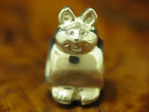 925 Sterling Silber Pandora Bead / Katze / Echtsilber / 3,2g - Bild 1 von 4