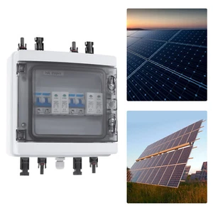 Solar PV Combiner Box 2 en 1 out 2 String Impermeable Plástico 1000V 40A - Imagen 1 de 20