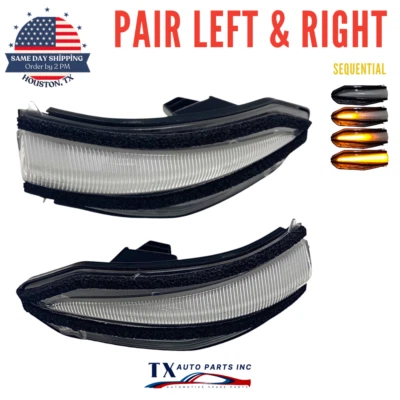 Par de luces de giro de espejo retrovisor lateral secuencial para Toyota Rav4 4Runner 2014-2018 Foto 1 de 4