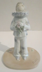 Statuina porcellana vintage 1983 Flavia Weedn IL CLOWN made in Roman, Japan - Foto 1 di 8