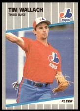 1989 Fleer Baseball Card Tim Wallach Montreal Expos #395