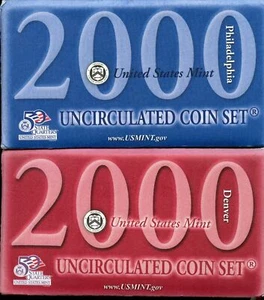 2000 P & D Uncirculated Mint Set Env&COA 20 CN-Clad Coins 20hct0407 - Picture 1 of 6