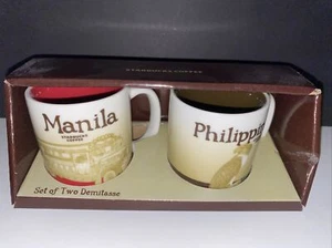 Starbucks Demitasse 3 oz Tassen Manila Philippines Neu Selten! - Bild 1 von 4
