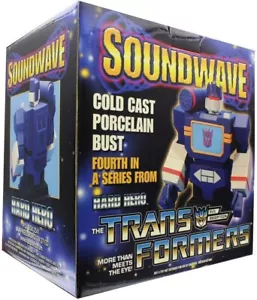 Transformers SOUNDWAVE cold-cast porcelain statue 16cm Hard Hero - Imagen 1 de 2