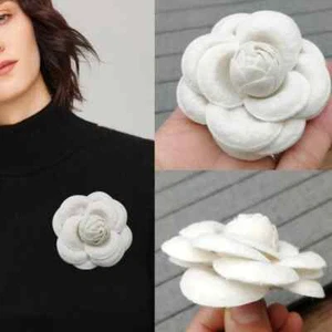 Große Broschen Frau Schals Schnalle Anstecknadel Stoff Kunst Blume Brosche Mode - Bild 1 von 55