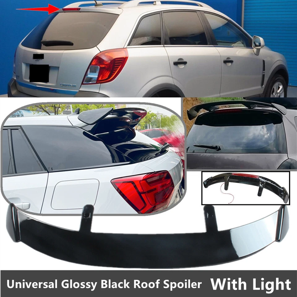 Universal For Chevy Captiva Sport Rear Window Roof Spoiler Modified Wing W/Light - Imagem 1 de 4