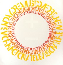 Ferdinand Kriwet: + - . [1972]. Original-Farbsiebdruck. 