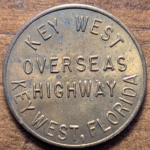 Key West, Florida FL Overseas Highway Transit Token - Picture 1 of 4