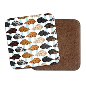 Cockapoo Square Coaster - Coloured Dogs Pets Animals Puppy Family Gift #82965 - Picture 1 of 2