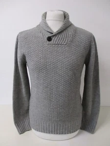 Men's Sweater, High Neck Jumper, Very Good Condition, Grey, Small - Picture 1 of 6