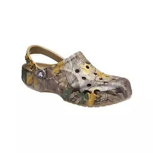 Crocs Men's Baya Realtree Xtra Clogs Slip-On Sandal Shoes Khaki Camo Size 7 - Picture 1 of 12