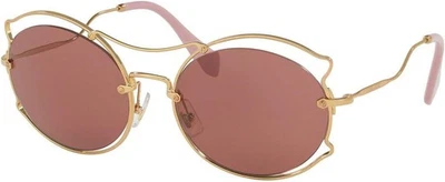 Miu Miu Sunglasses MU50SS 7OE0A0 57mm Pale Gold / Light Brown Lens - Image 1 of 4