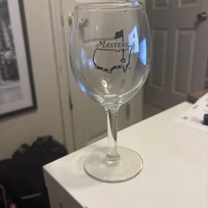 Masters Commemorative 12 Oz Stiel Weinglas Augusta National grün Logo EUC - Bild 1 von 11