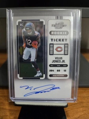 2022 Panini Contenders Optic - Rookie Ticket RPS Autographs Velus Jones Jr. #140 - Image 1 of 2