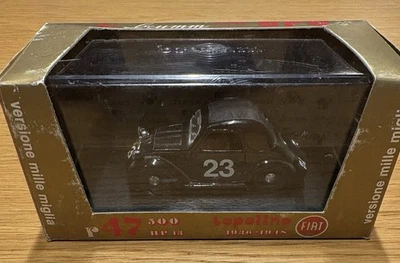 FIAT 500 TOPOLINO Hp 13-1936/1948-Versione Mille Miglia-BRUMM R47 -1/43-USATO - Immagine 1 di 4