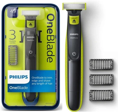 Oneblade - Rasoio Elettrico Verde per Uomini Con 3 Pettini E Tecnologia Oneblade - Immagine 1 di 4