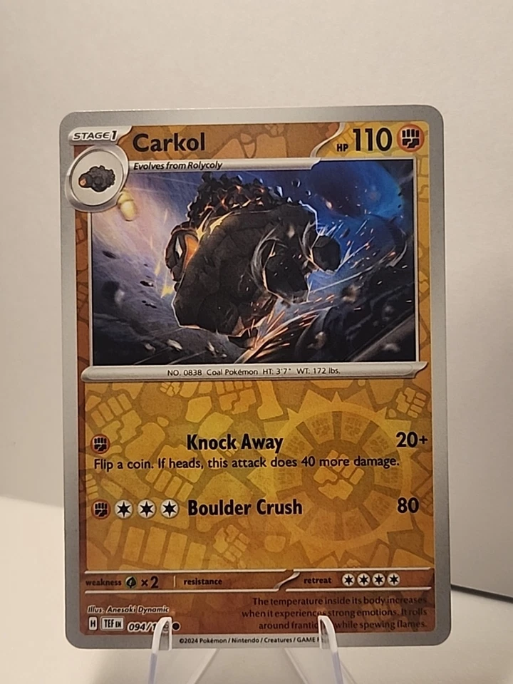 Carkol 094/162 SV05: Temporal Forces Reverse Holo Pokémon TCG NM  - Image 1 of 2
