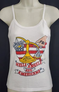 Vintage HELLS ANGELS Motorcycle Club T Shirt 80`s MC FBI RICO RARE - Picture 1 of 9