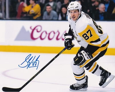 FOTO AUTÓGRAFA FIRMADA POR SIDNEY CROSBY 8X10 PINGÜINOS DE PITTSBURGH Foto 1 de 2