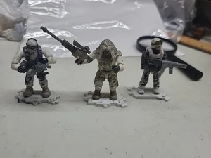 Arctic Sniper Ghillie Call of Duty Mega Bloks Construx Minifigure + 2 Spotter Fi - Picture 1 of 7